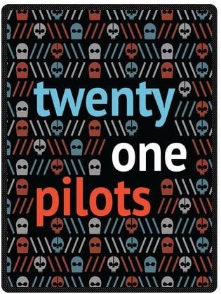 Christmas Jewelry Gifts Twenty One Pilots Custom Blanket 58 inches x 80 inches (Large) x 80inches (Large) Fleece Throw Blanket Indoor / Outdoor Blanket