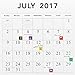 2017 Glacier National Park Calendar - 12 x 12 Wall Calendar - 210 Free Reminder Stickers