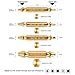Damaged Screw Remover, Gentan easy out screw extractor set.Made Of H.S.S. 4341#, the Hardness Is 62-63hrc,Set of 4 Stripped Screw Removers - Gold
