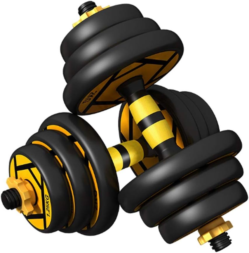 Jiji Indoor Dumbbells A Pair of Removable Adjustable Dumbbell Barbell Fitness Equipment Home Gym Floor Bracket Home Sports Equipment Home Fitness
