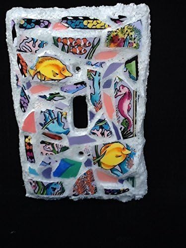 Light Switch plate Cover, Tropical décor , Fish, Seahorse