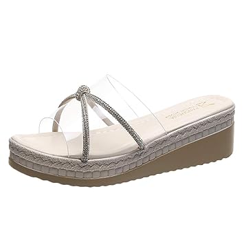 mule slippers with wedge heel