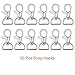 Paxcoo 100 Pcs Metal Swivel Lanyard Snap Hook with Key Rings
