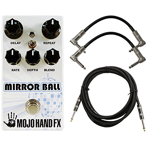 MOJO Hand FX Mirror Ball Delay Pedal w/ 3 Cables