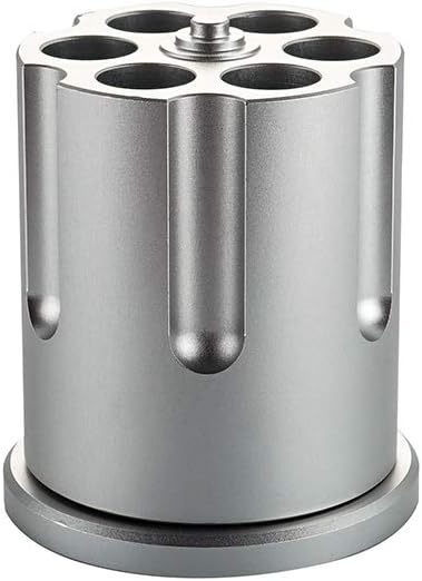 Rotating Revolver Pen Holder, Gun Cylinder Pen Holder, Aluminum Gun Pencil Holder, Heavy Duty Non-Slip Desk Pen Holder for Men's Birthday Gifts, Christmas Gift, Father's Day Gift, Office Decoration