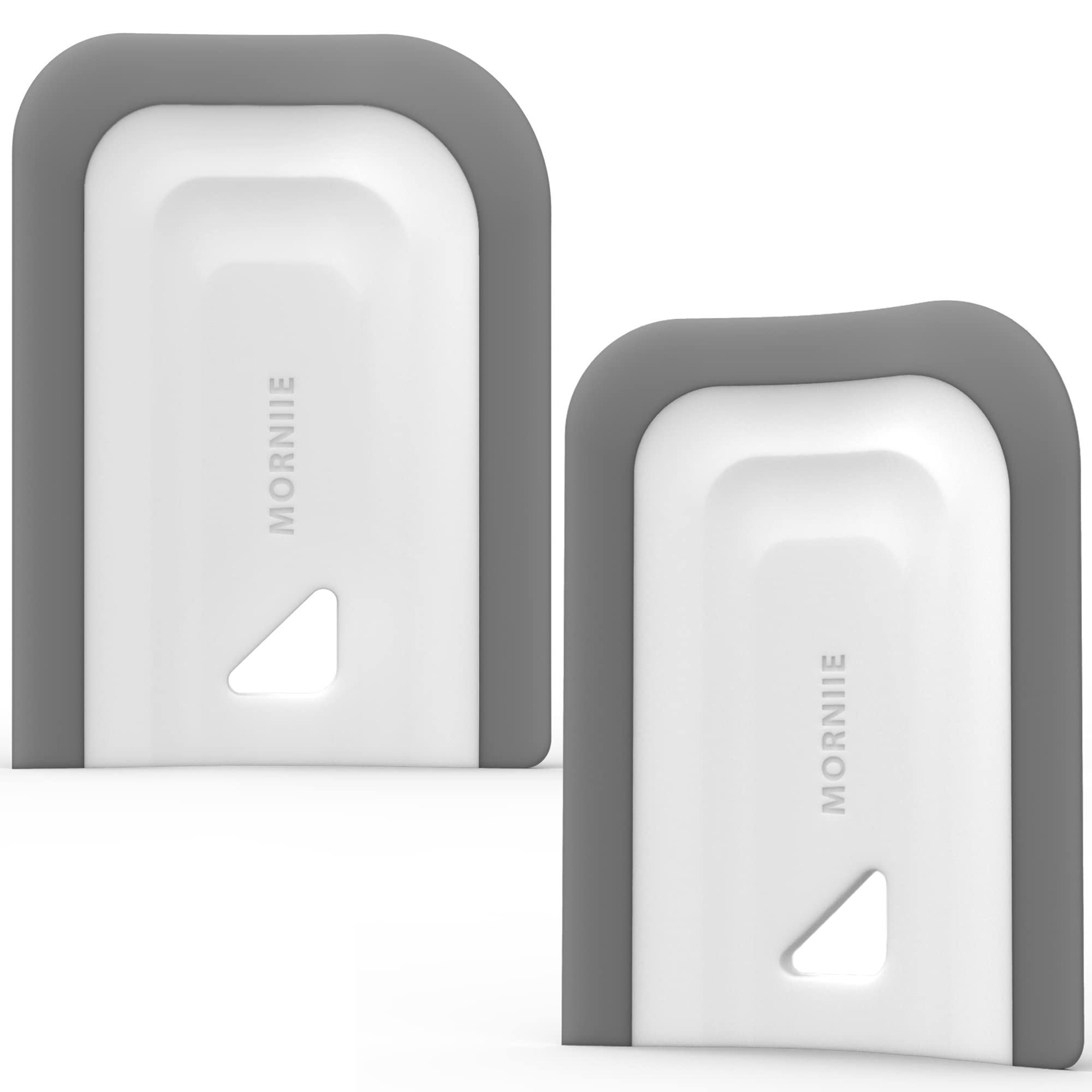 MORNIIE Curved Small Squeegee. Kitchen Sink Squeegee for Sinks, Countertops and Dishes. Multi-Purpose, for Vanity Tops, Bathroom Mirrors, Car Windows and Side Mirrors. 2 Pack