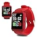 Bluetooth Smart Watch, Aosmart U8 Smartwatch for Android Smartphones - Red