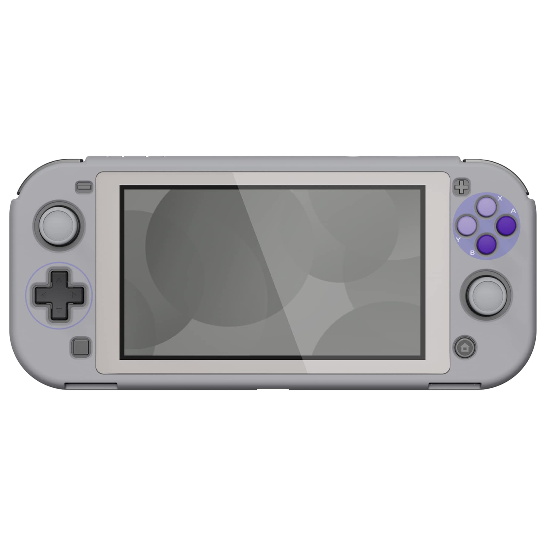 eXtremeRate PlayVital Classics SNES Style Protective Grip Case for Nintendo Switch Lite, Hard Cover for Nintendo Switch Lite - Screen Protector & Thumb Grips & Buttons Caps Stickers Included