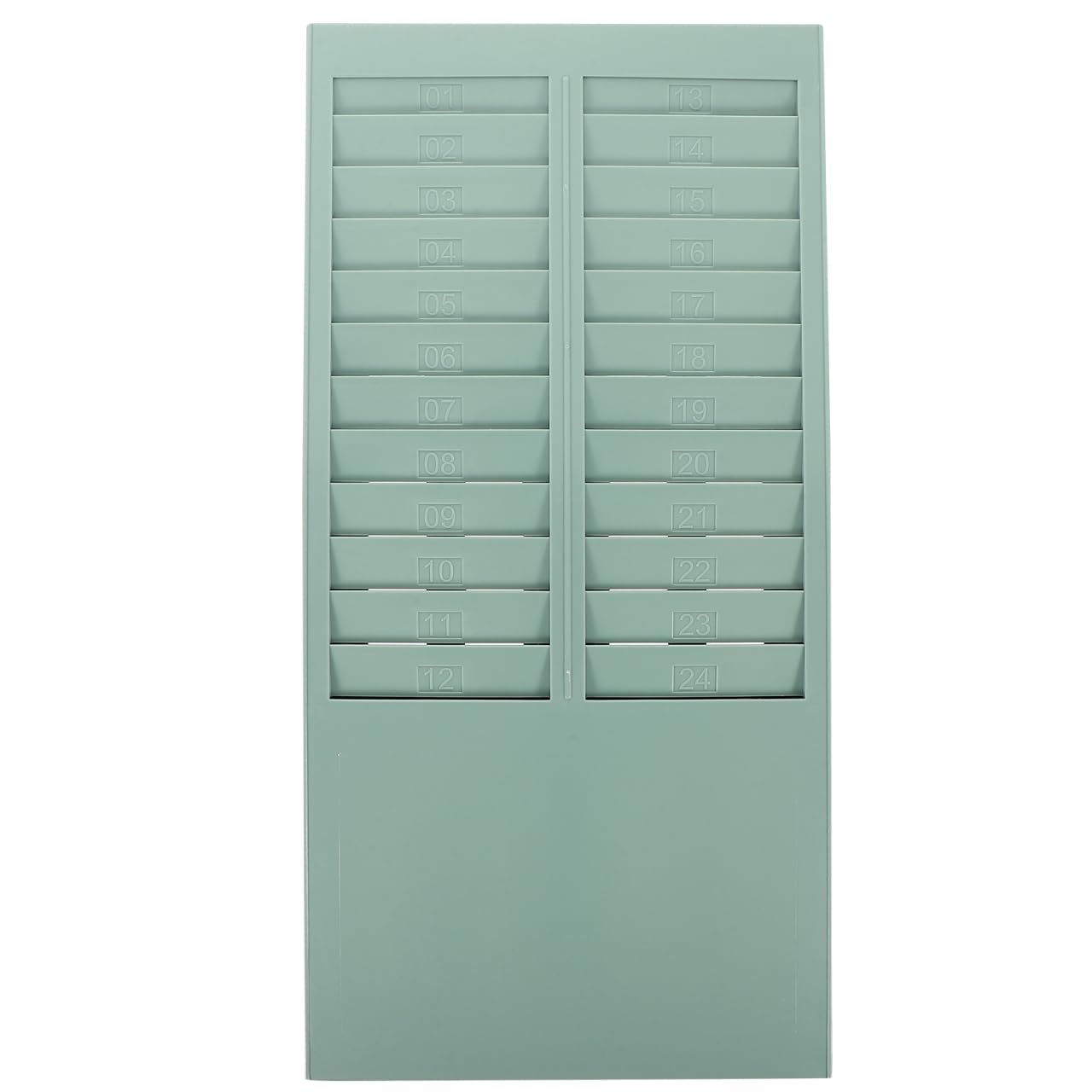 Time Card Rack 24 Slots Wall Mounted Stacking Holder Attendance for Office Warehouses