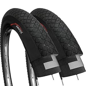 Fincci Pair 20 x 1.95 Inch 53-406 BMX Tyres for MTB Off Road or Childrens Kids Childs Bicycle Cycle (Pack of 2)