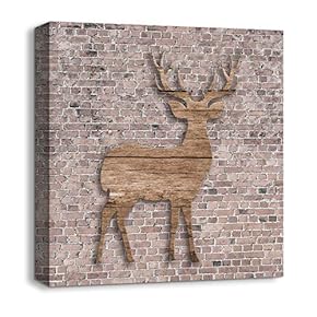 Canvas Wall Art Wood Feature Abstract...