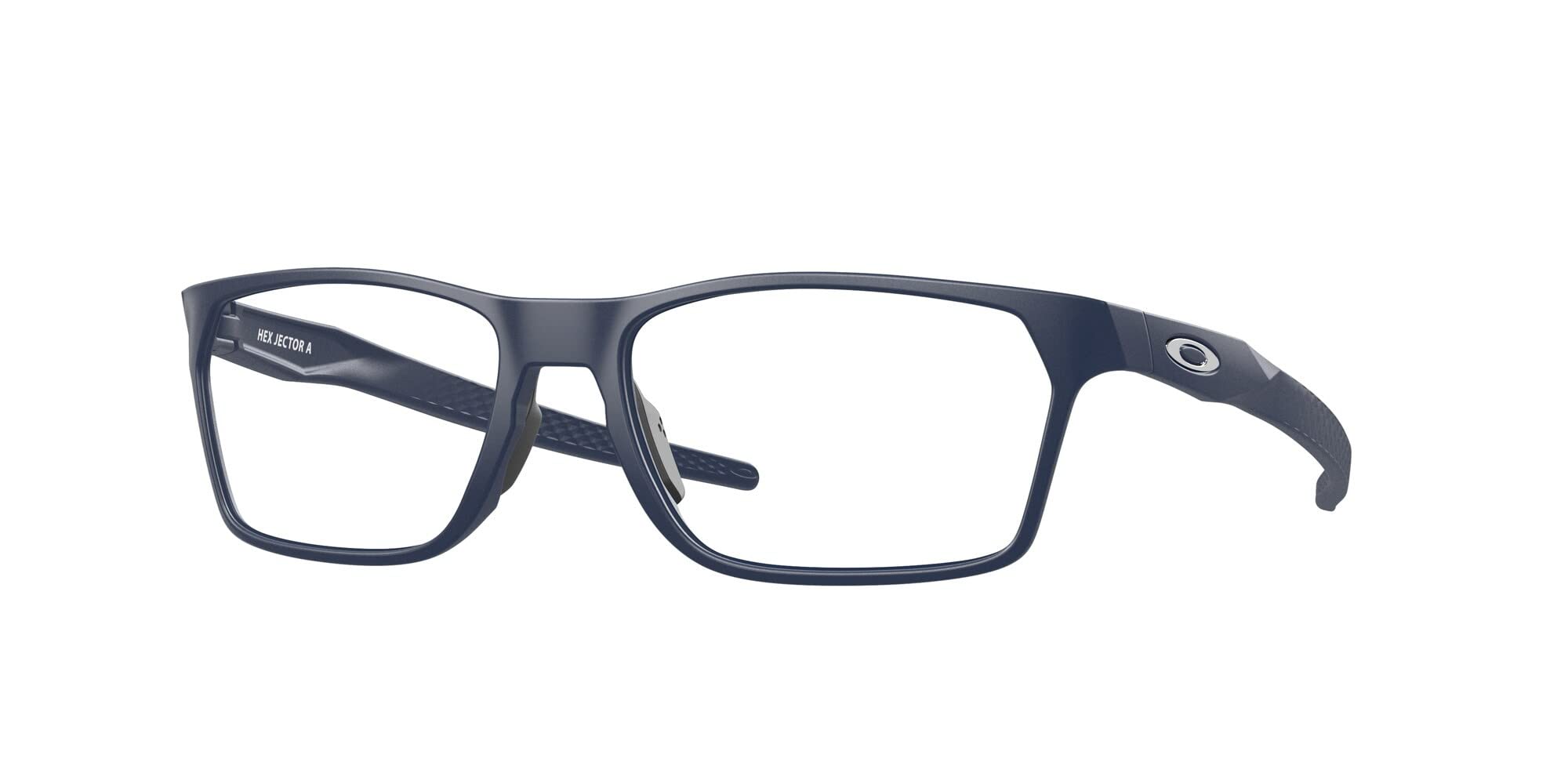 Oakley Mens Ox8174f Hex Jector Low Bridge Fit Rectangular Prescription Eyewear Frames, Satin Black Camo/Demo Lens, 54 mm