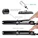 Steam Straighteners for Hair, Professional Steam Flat Iron with Adjustable Temperature for All Types of Hair, Ceramic Tourmaline Flat Iron, Dual 110-240V Voltage, Black