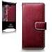 iPhone 7 Case - Terrapin iPhone 7 Wallet - Beautiful Floral Women's Case Folio Flip - Card Slots - Money Pocket - Wristlet - Red with Cute Floral Interior