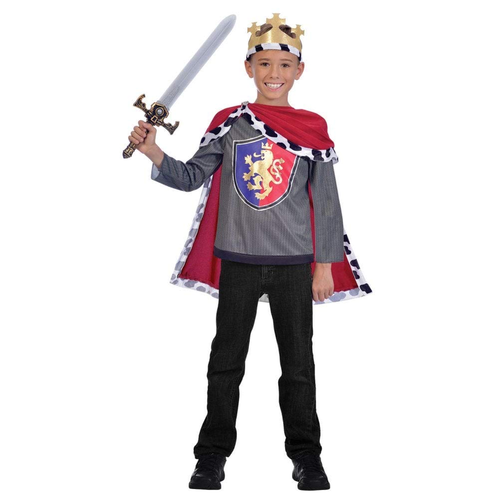amscan (PKT) (9903359) Child Boys Royal King Costume (5-7yr)