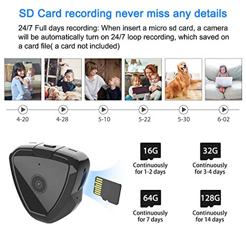 Mini Spy Camera WiFi, HD 1080P Mini Spy Camera Wireless Hidden Camera