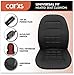 carXS Heated Car Seat Cushion - Universal 12V Padded Car Seat Heater with Dual Heat Settings & Switch - Quick Heating Seat Cover for Car and Truck (Black)