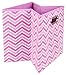 Modern Littles Rose Zig Zag Folding Storage Bin, Pink