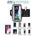 YOCHOS iPhone X/XR/Xs Max 8 7 6/6s Plus Armband Running Armband Fits Samsung Galaxy S9 + S8/S7/S6 Edge Note 9/8 LG G6 with Adjustable Elastic Band & Key Holder【Face Recognition Access】