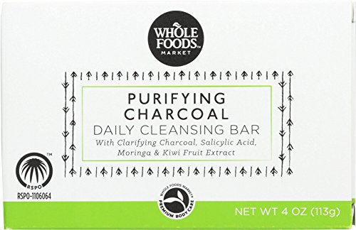 Whole Foods Market, Purifying Charcoal Daily Cleansing Bar, 4 oz
