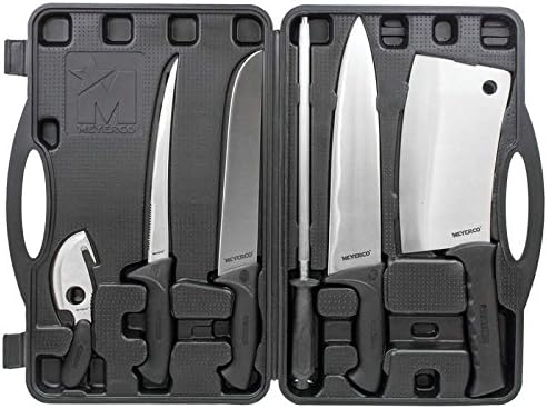 Meyerco 6 Piece Field Butcher Dressing Big Game Deer Processing Hunting Kit Knife Set