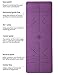 YAWHO Yoga Mat Fitness Mat Eco Friendly Material SGS Certified Ingredients TPE Specifications 72” x 26” Thickness 1/4-Inch Non-Slip Extra Large Yoga Mat with Carry Bag (Violet)thumb 1