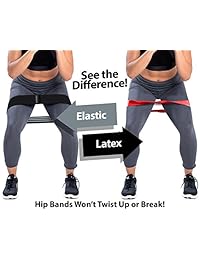 URBNFit - Bandas de resistencia de bucle con agarre de goma, incluye guía de entrenamiento, para tonificación, estiramiento, movilidad y rehabilitación