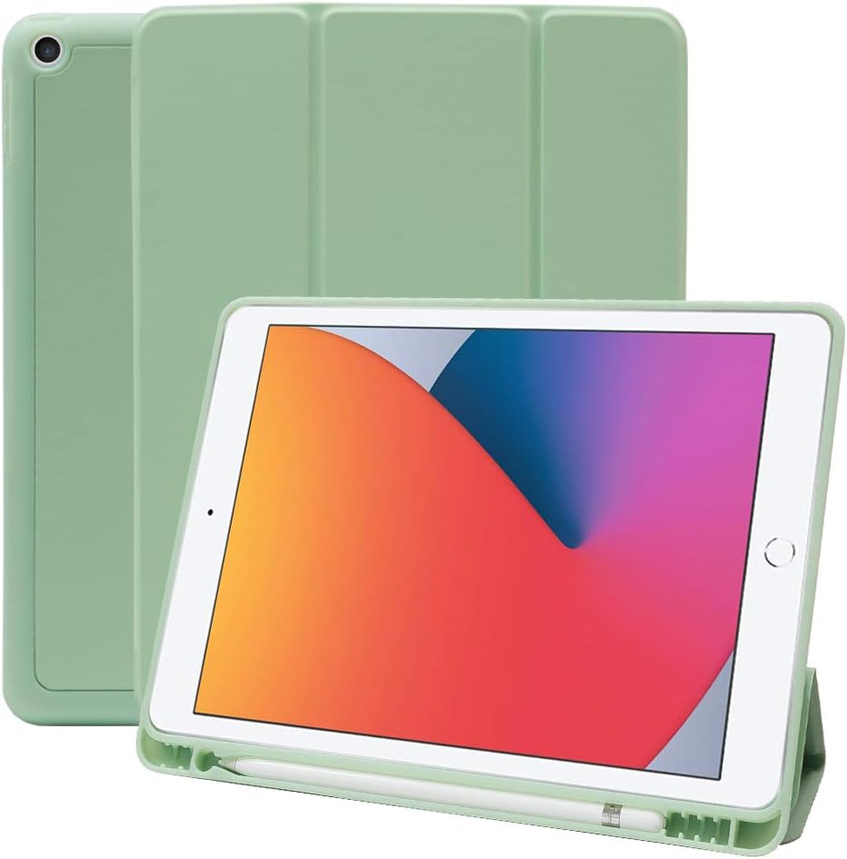 Amazon Ms Factory Ipad 10 2 ケース 第8世代 19 第7世代 アイパッド Ipad8 Ipad7 カバー Apple Pencil 収納 耐衝撃 スマートカバー ソフト Tpu オートスリープ ペンシルホルダー ティーグリーン 緑 Ipd 7 S Hdr Grn Ms Factory パソコン 周辺機器