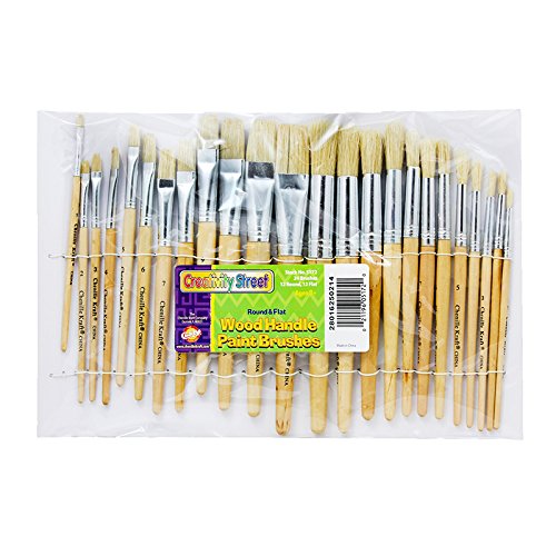 CHENILLE KRAFT COMPANY WOOD BRUSHES SET OF 24 (Set of 3)