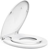 STOREMIC Soft Close Toilet Seat White with Quick Release and Child Seat