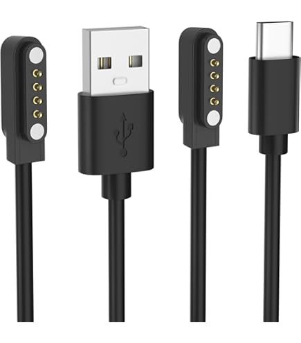 thumbnail image 2 of Yystao (2 Pack) Charging Cable For Mobvoi TicNote AI Voice Recorder, Stable Magnetic USB Charger Cord Compatible With Mobvoi TicNote 2 of 12