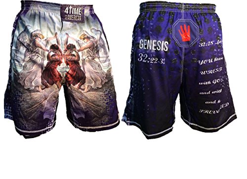 Jacob wrestled God sublimated wrestling, MMA, fight shorts size L