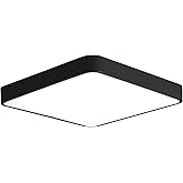 Ganeed LED Ceiling Light Flush Mount,24W 12-Inch Modern Ceiling Lamp Fixture Square,6500K Cool White Energy Saving Lighting F