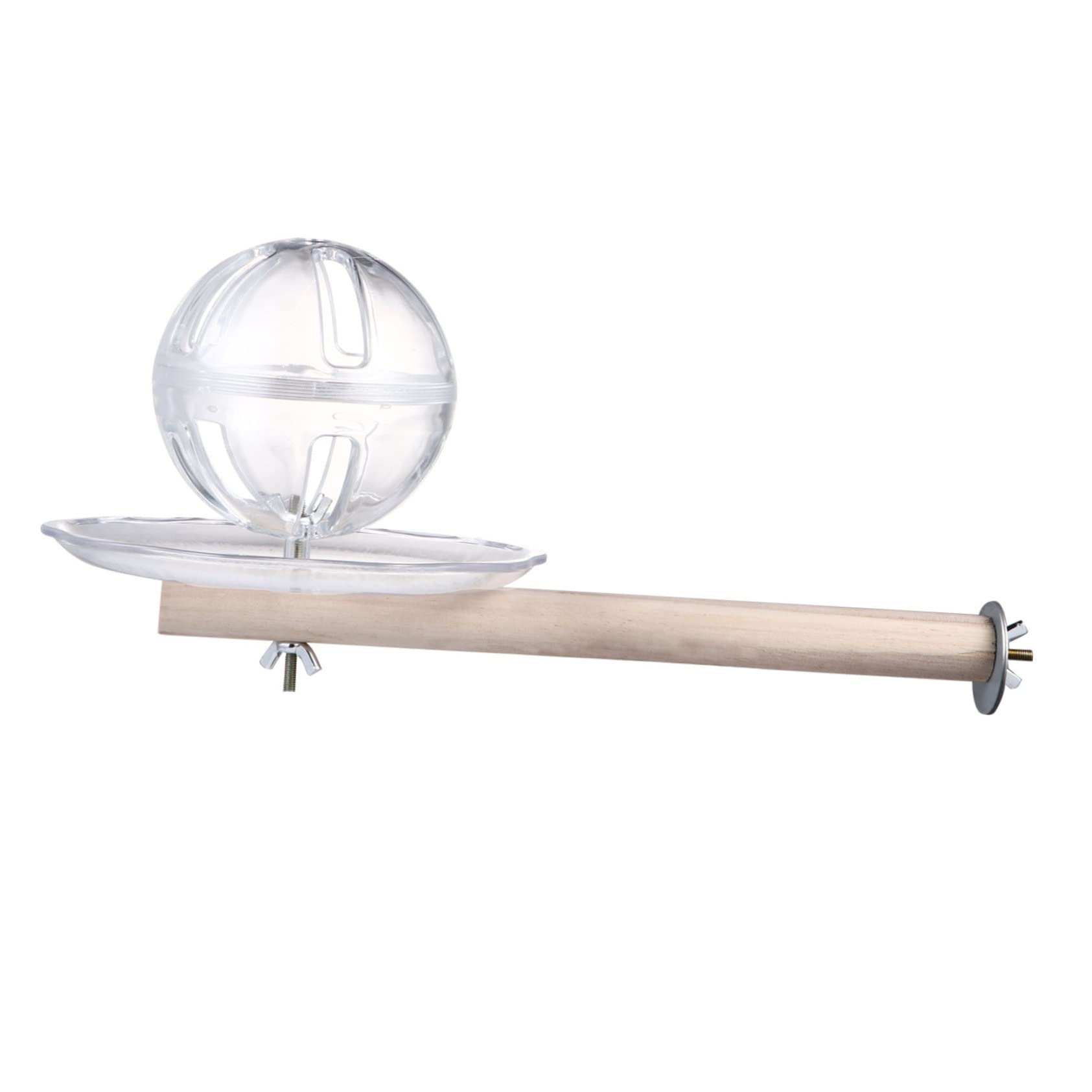 Mipcase 1 set Treat Finch Ball Parrot Bird African Educational The Feeders Perch Holder With for Birds System On Foraging Basket Cockatoo Birdcage Canary Parakeet And Toy Intelligence