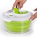 Large Salad Spinner with 5.0 Quart Bowl Plus Extra Storage Lid for Convenience. Lettuce Washer Dryer and Keeper