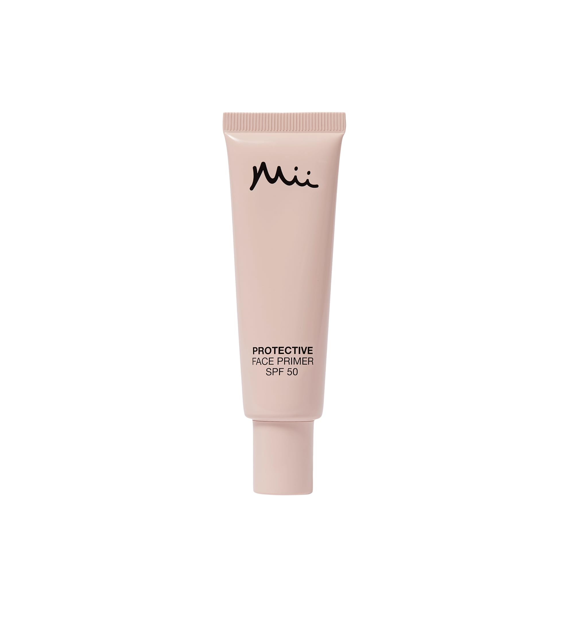 Mii Cosmetics Protective Face Primer SPF 50 | Hydrating Makeup Primer With Hyaluronic Acid and Ceramides | Pore and Coral Reef-Friendly SPF for Radiant Skin | 30ml