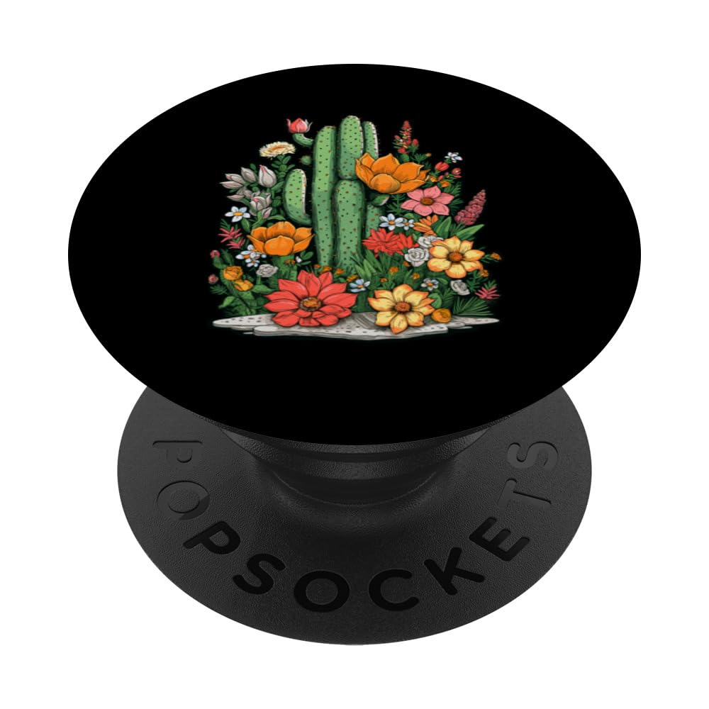 Saguaro Cactus Lover Gardening Succulent Art for Men Women PopSockets Swappable PopGrip