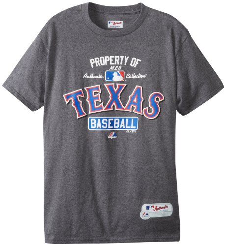 Texas Rangers AC MLB Property Of Short Sleeve Team Issued T Shirt by Majestic