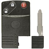 Keyless2Go Replacement 3 Button Shell Case for Select Mazda BGBX1T458SKE11A01