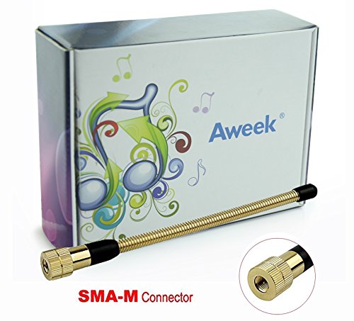 Aweek New Golden Soft Flexible Single Band VHF 144MHz High Gain SMA-M Handheld Radio Antenna for Walkie- Talkies Two Way Radio YAESU BAOFENG UV-3R