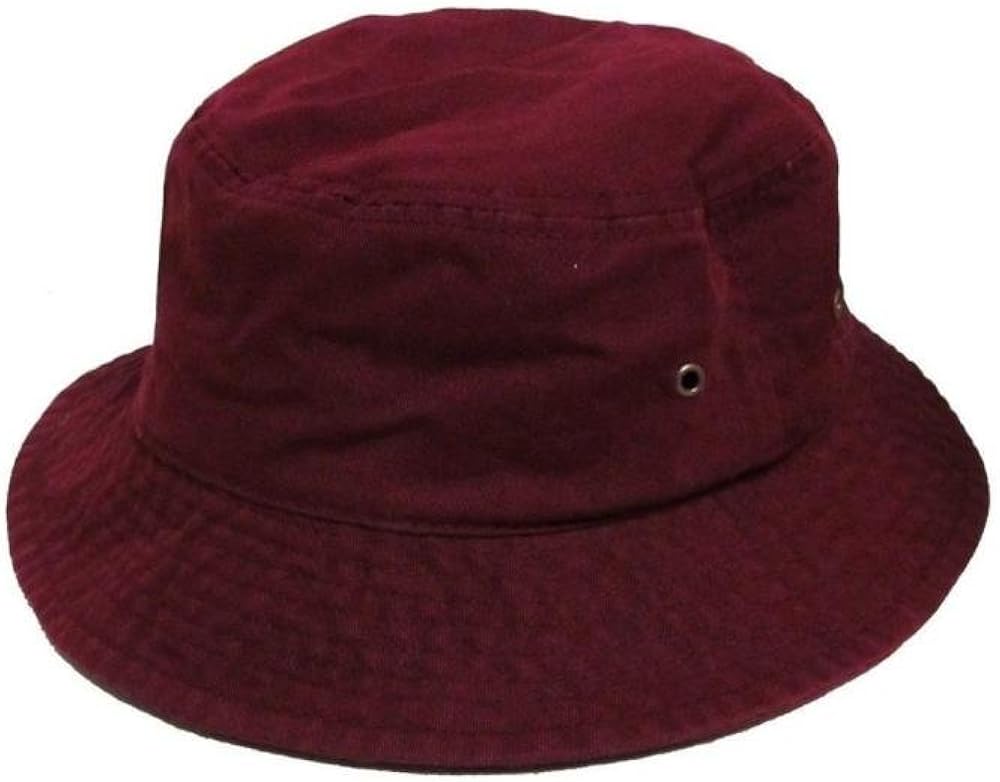 maroon boonie hat