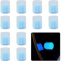 Cache Soupape De Pneu - Universel - Rose - 12 Pcs - Phosphorescent - Étanchéité Améliorée - Auto