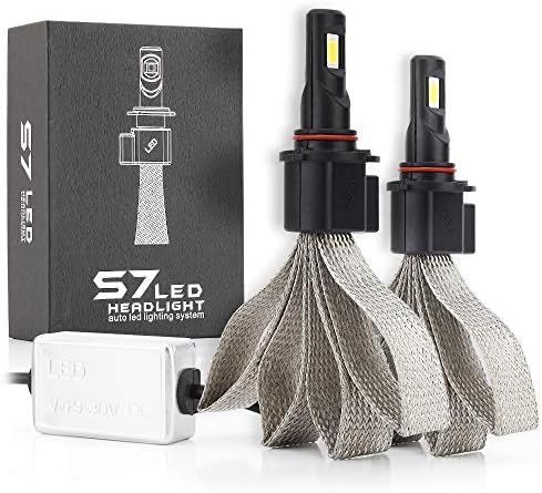 LWTOP 9005 9006 LED Headlight Bulbs,8000Lm 6000K Extremely Bright All-in-One Conversion Kit,360 Degree Adjustable Beam Angle,9005