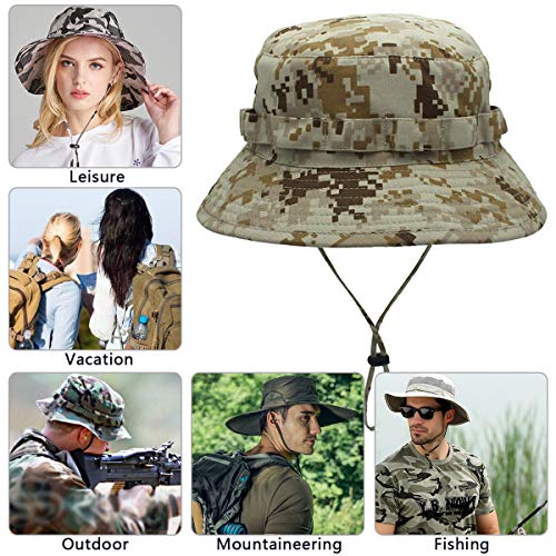 DORRISO Damen Herren Buschhüte UPF 50+ Schutz UV Strand Faltbar Safarihut Reisen Outdoor Hut Fischerhut Anglerhut… – Bild 5