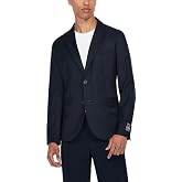 Armani Exchange Men's Icon Logo Patch Stretch Blazer