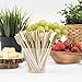 PREXWARE 4.7 Inch Bamboo Picks Paddle Skewers BBQ Picks 100 Pack