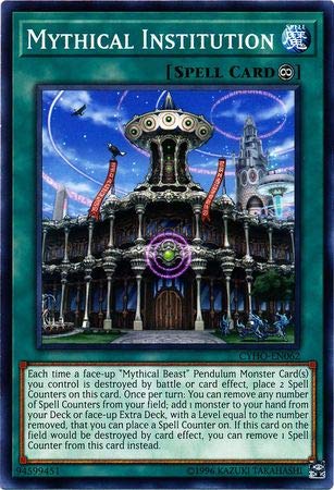 Yu-Gi-Oh! - Mythical Institution - CYHO-EN062 - Common - Unlimited Edition - Cybernetic Horizon