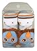 Stephan Baby Non-Skid Rattle Socks, Mr. Hooty Owl, 6-12 Months