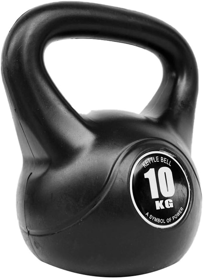 WANGSHI Fitness Cast Iron Kettlebell Weight Ballistic Exercise, Core Strength, Functional Fitness, and Weight Training - Free Weight, Equipment, Accessories