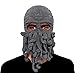 GIANCOMICS Funny Tentacle Octopus Beanie Crochet Knit Beard Hat Fisher Cap Wind Ski Mask Grey